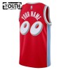 NBA Børn Trøje Memphis Grizzlies Custom 2024-25 Nike City Edition Rød Swingman